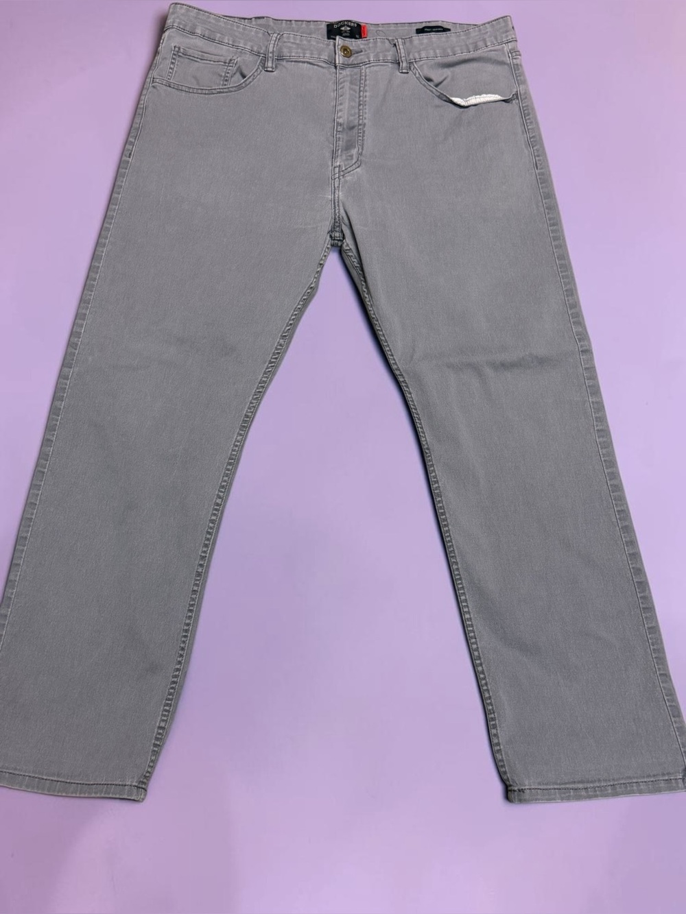 Dockers All Seasons Tech Gray Straight Fit Stretch Chino Pants Mens 38